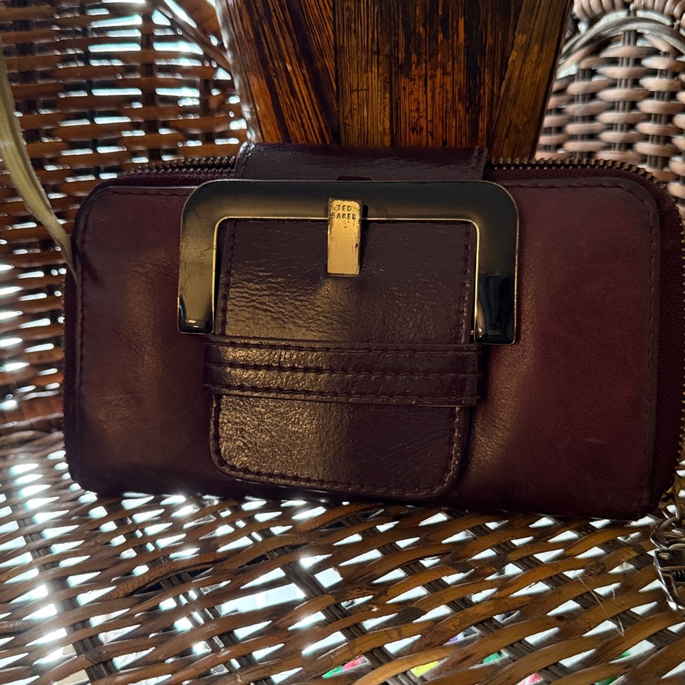 Ted Baker Plum Buckled Wallet 🔥